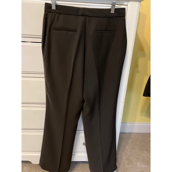 Calvin Klein Chocolate Brown Women's Two Piece Pant Suit Blazer Size 8 Office - Picture 6 of 7